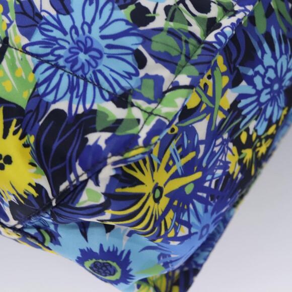 PRADA Flower Tote Bag Nylon Blue - Picture 16 of 16